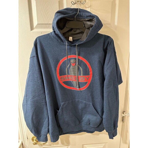 Fruit of the Loom Other - Ford  Mustang Shelby Cobra Hoodie Sweatshirt Size XL  Blue